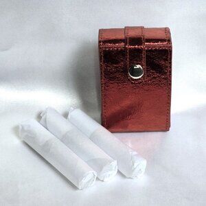 Saks Fifth Avenue 3 Atomizers in Travel Case + Free Beauty Sample, Organza Bag